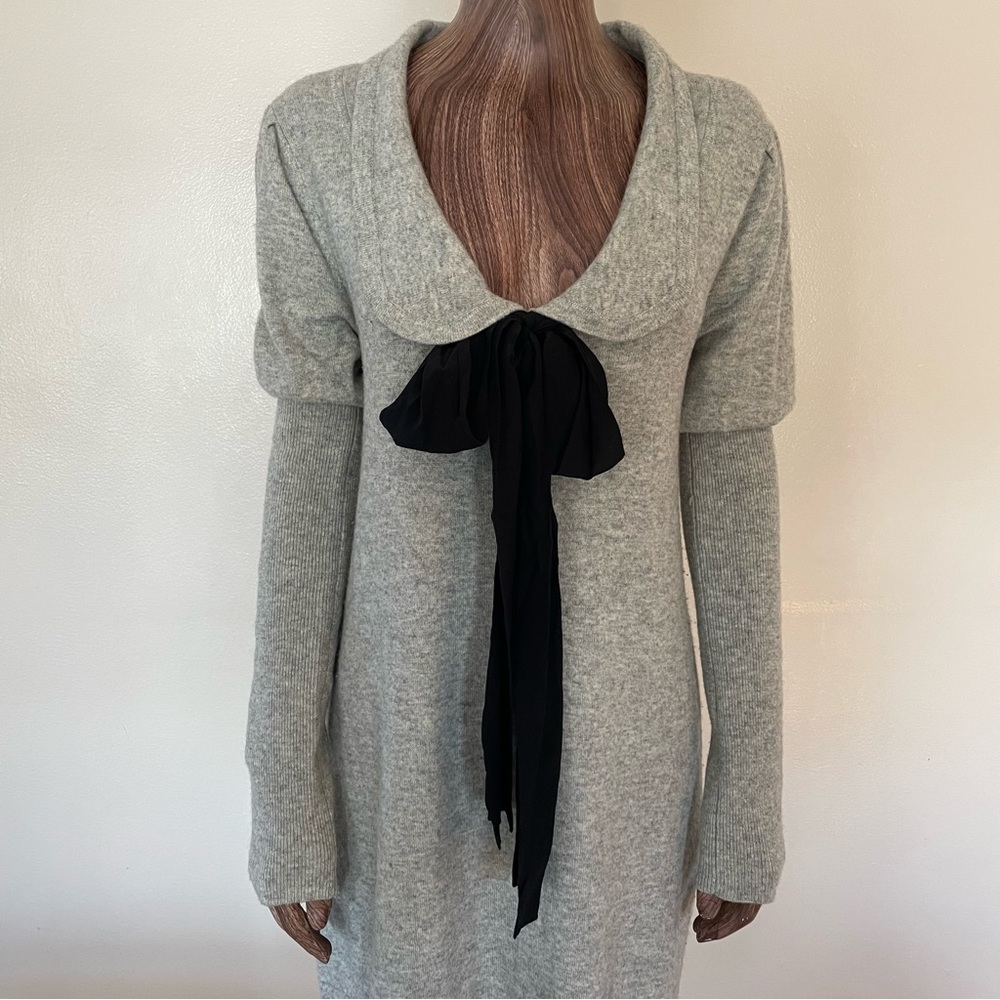 Uluru 100% Cashmere Sweater Bow/Tie Dress